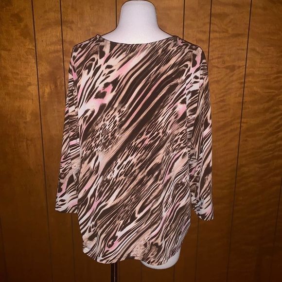 jtb woman animal print top sz 2x - Picture 2 of 5